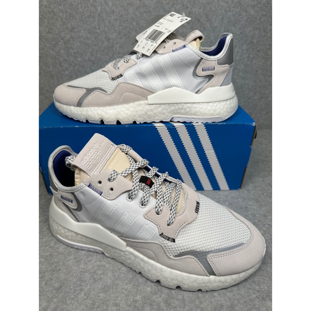 Adidas‎ Nite Jogger 3M Originals Reflective White Mens Sneakers EE5885 Size 8.5